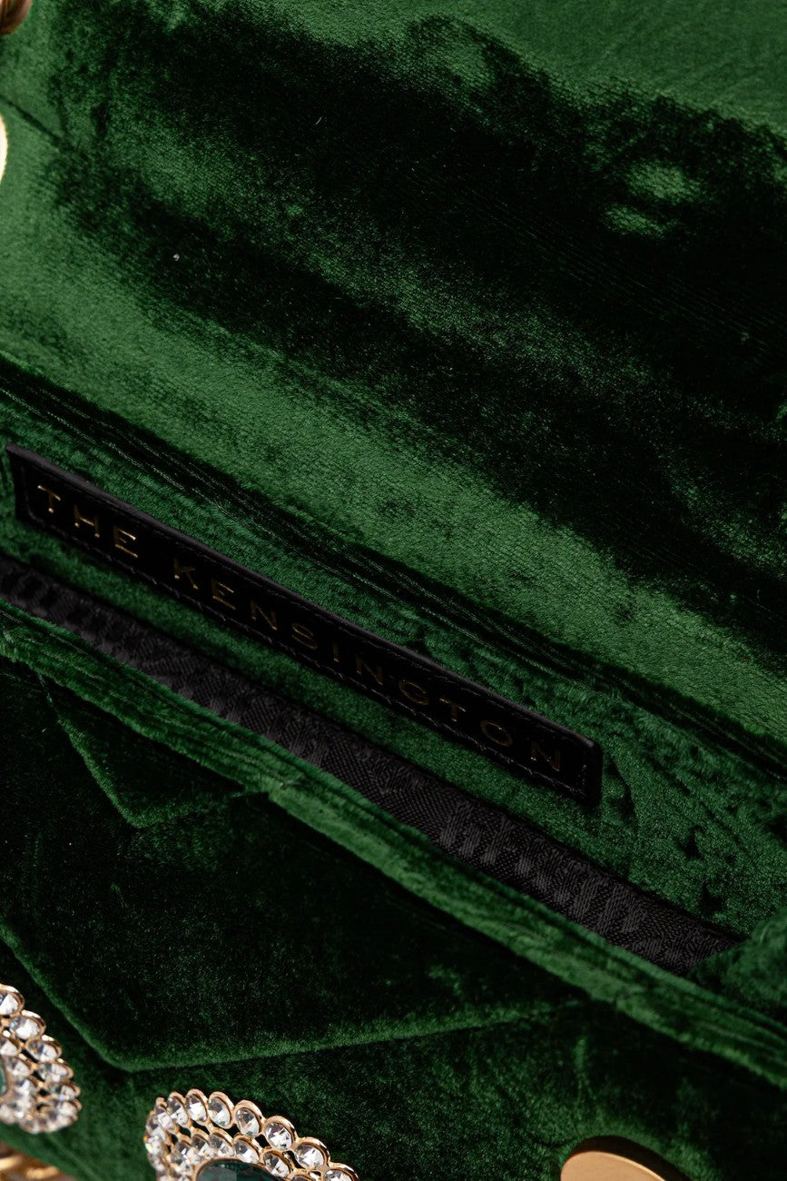 KURT GEIGER VELVET MINI KENSINGTON