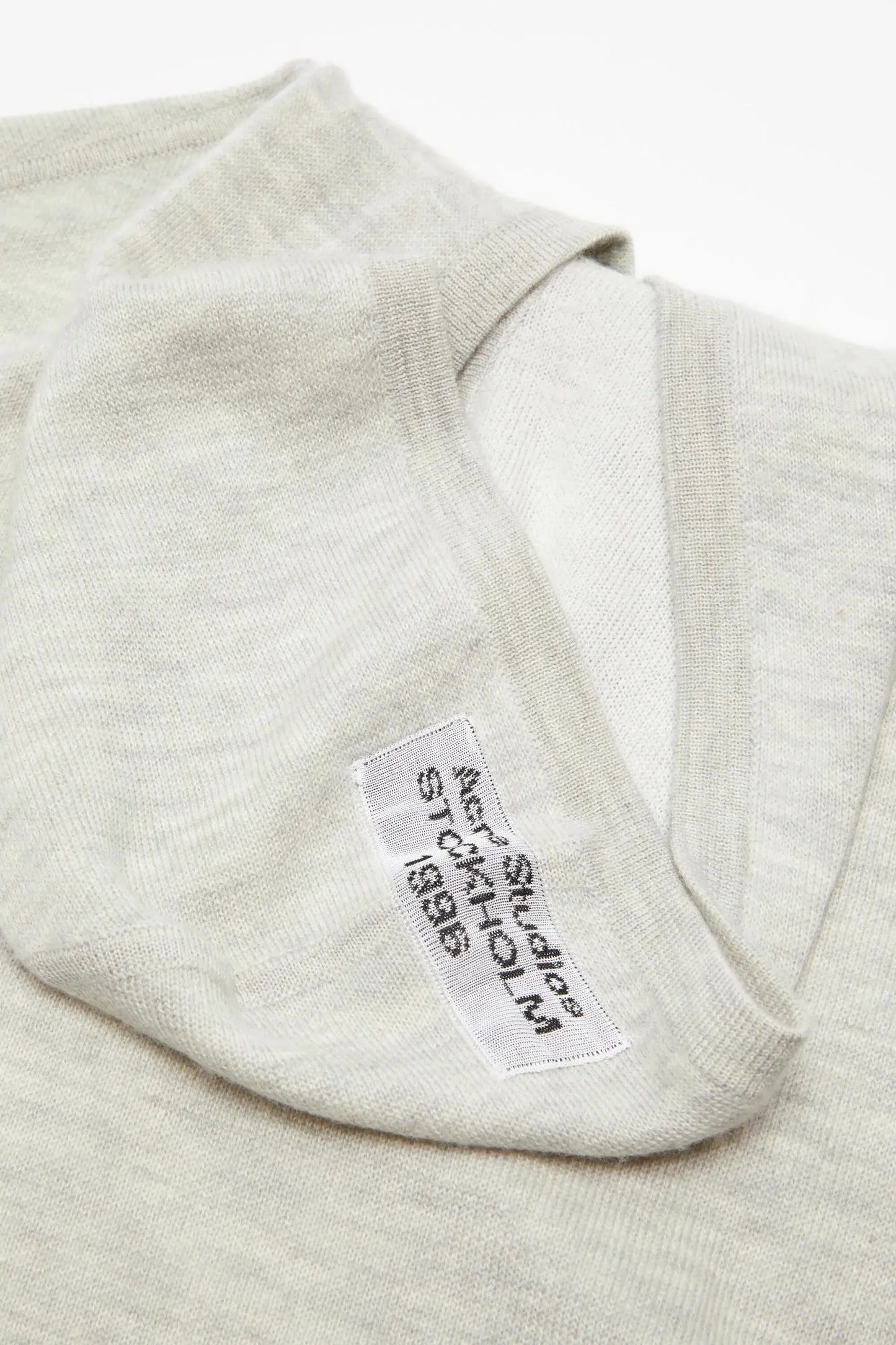 ACNE STUDIOS CASHMERE HOODIE LIGHT GREY MELANGE