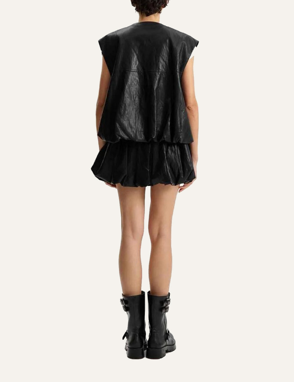 ELEH MINI BALLOON SKIRT BLACK