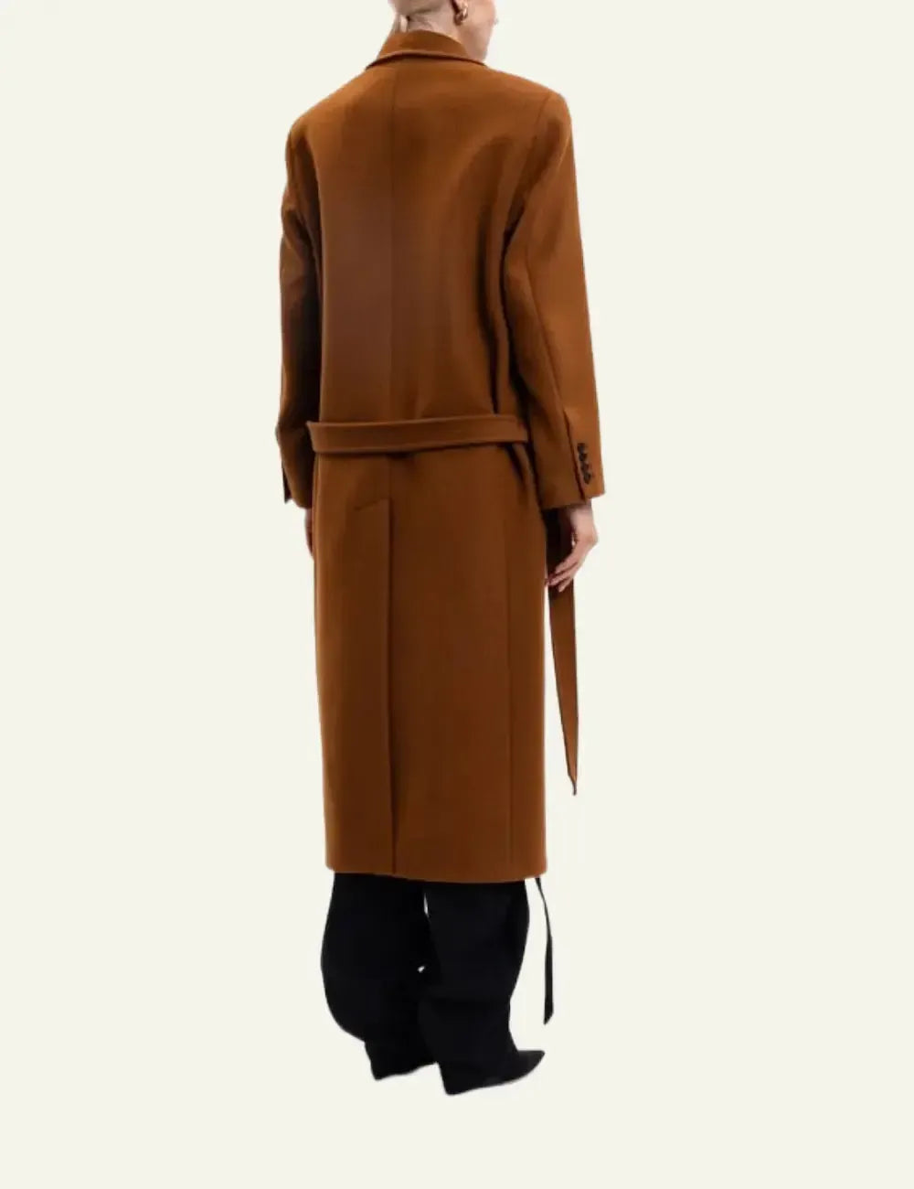 THE ATTICO LONG COAT CAMEL