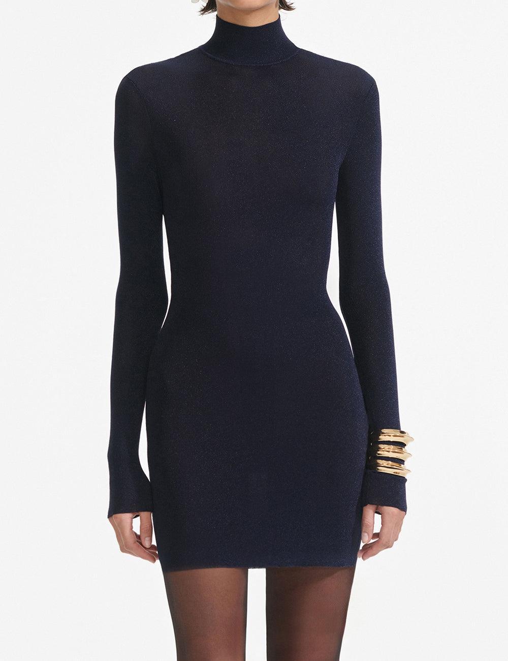 SELF-PORTRAIT KNIT MINI DRESS