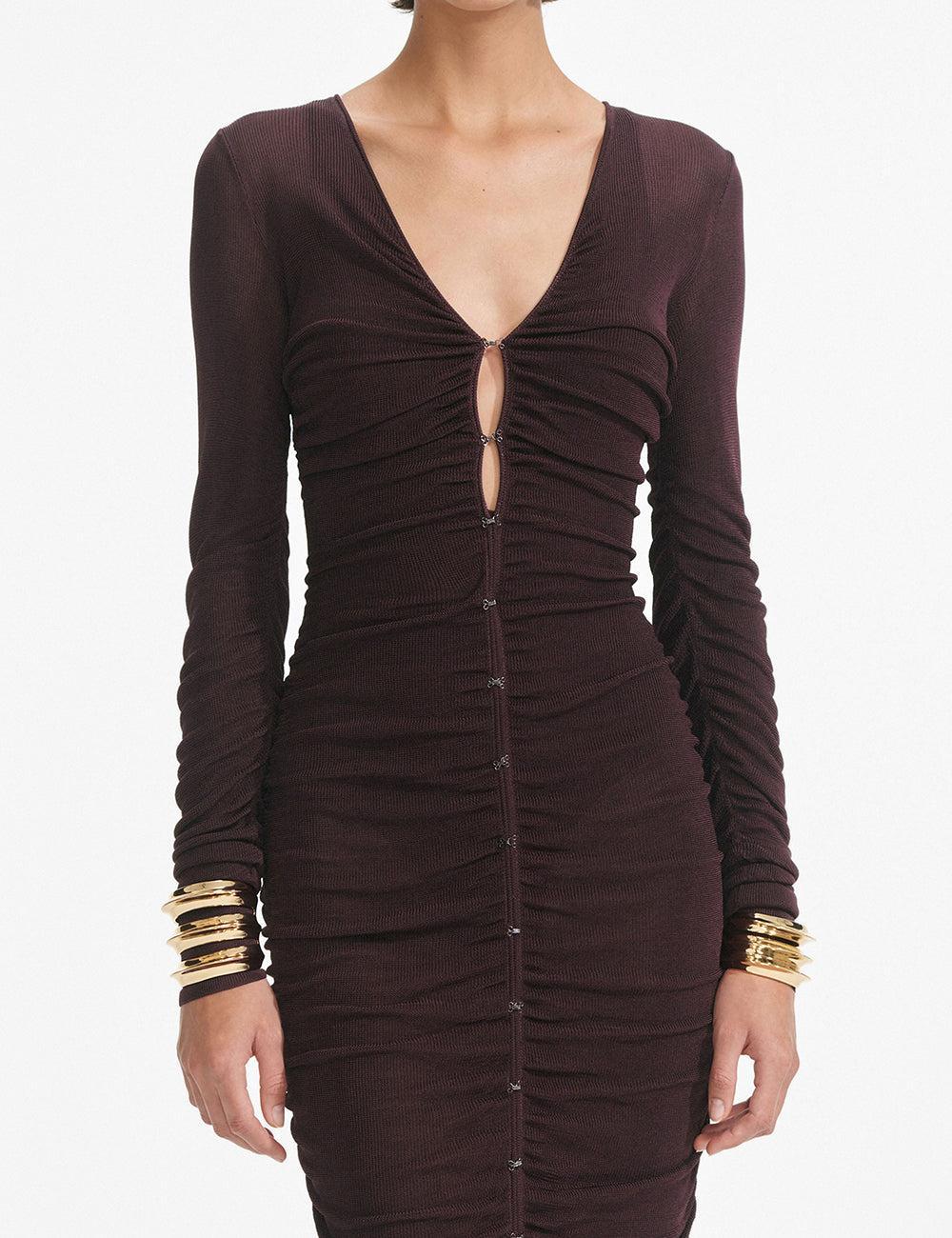 SELF-PORTRAIT KNIT MIDI DRESS