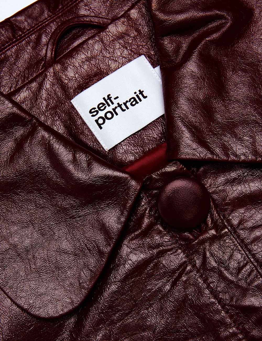 SELF-PORTRAIT LEATHER JACKET