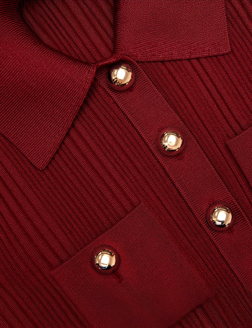 SELF-PORTRAIT RIBBED KNIT MIDI DRESS