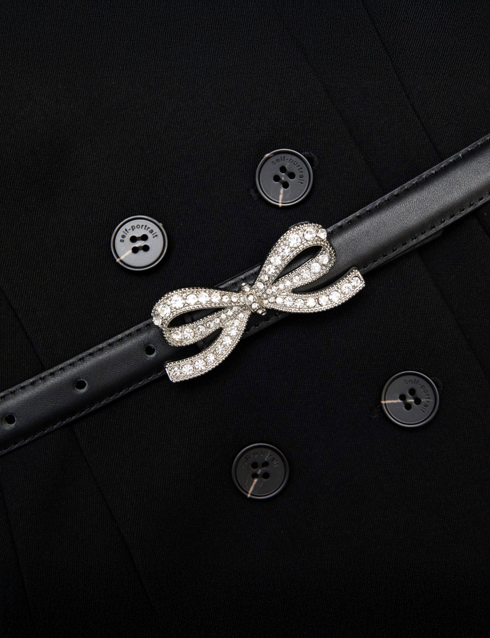 SELF-PORTRAIT SHORT SLEEVE MINI DRESS