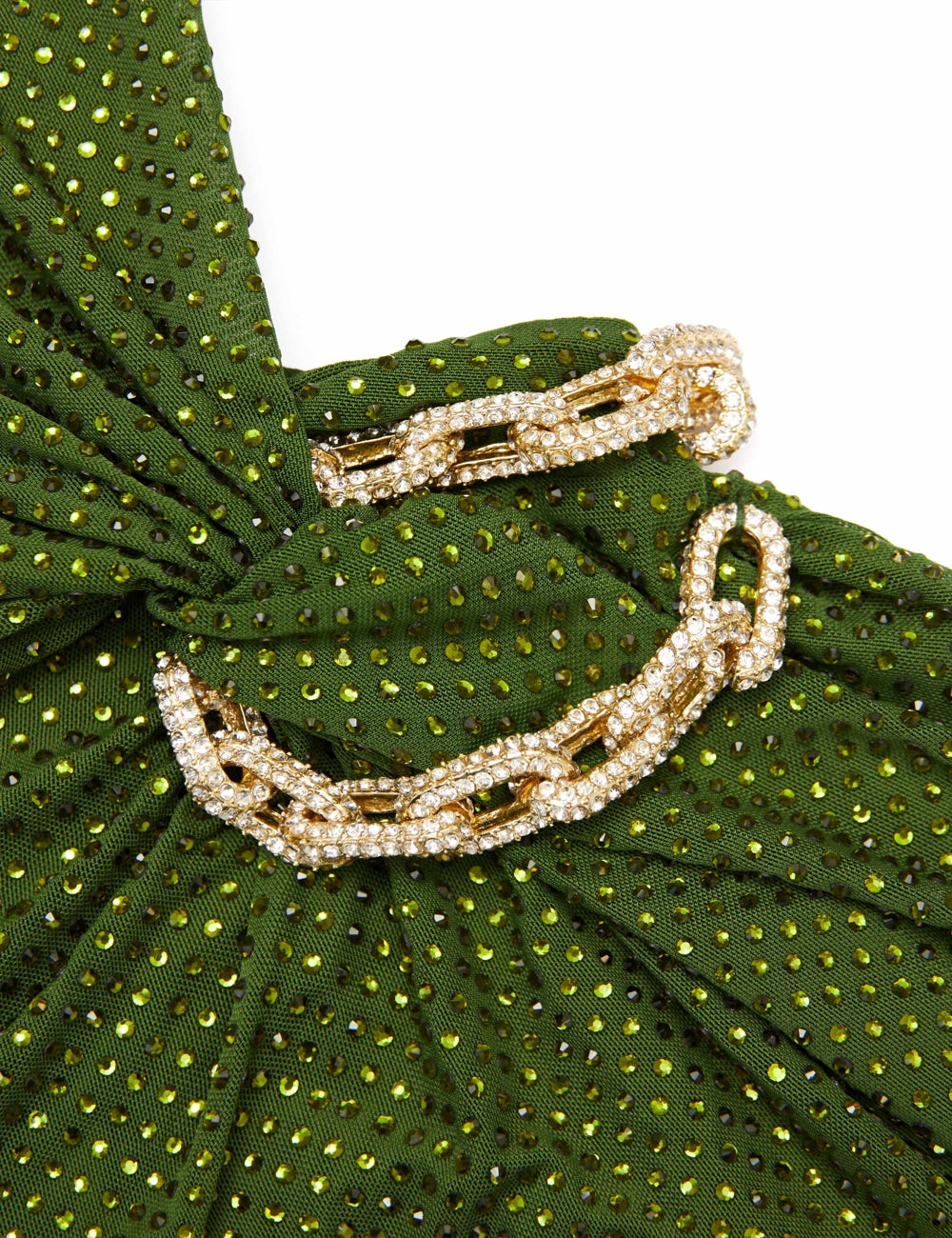 SELF-PORTRAIT RHINESTONE EMBELLISHED MAXI DRESS