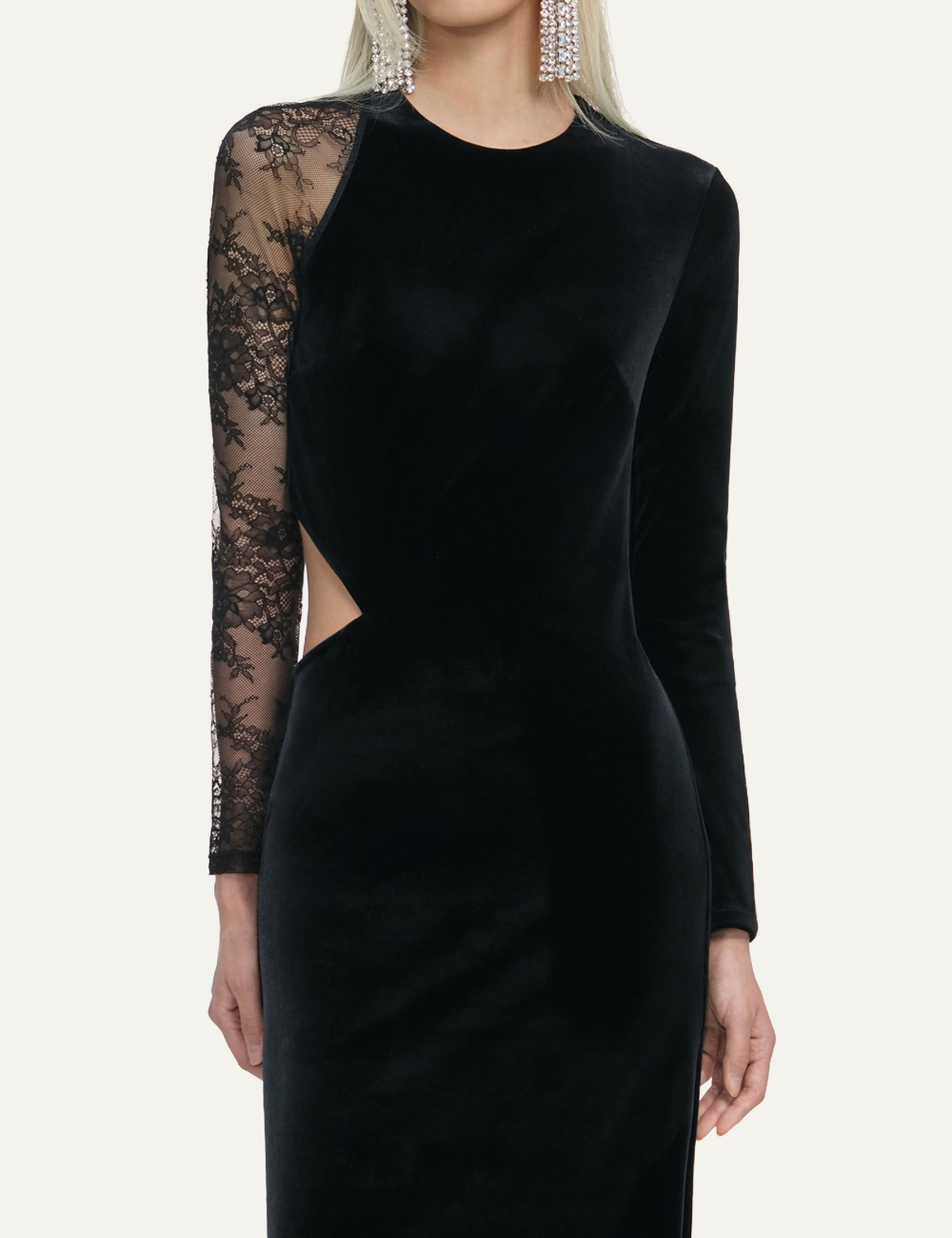 SELF-PORTRAIT LACE MAXI DRESS