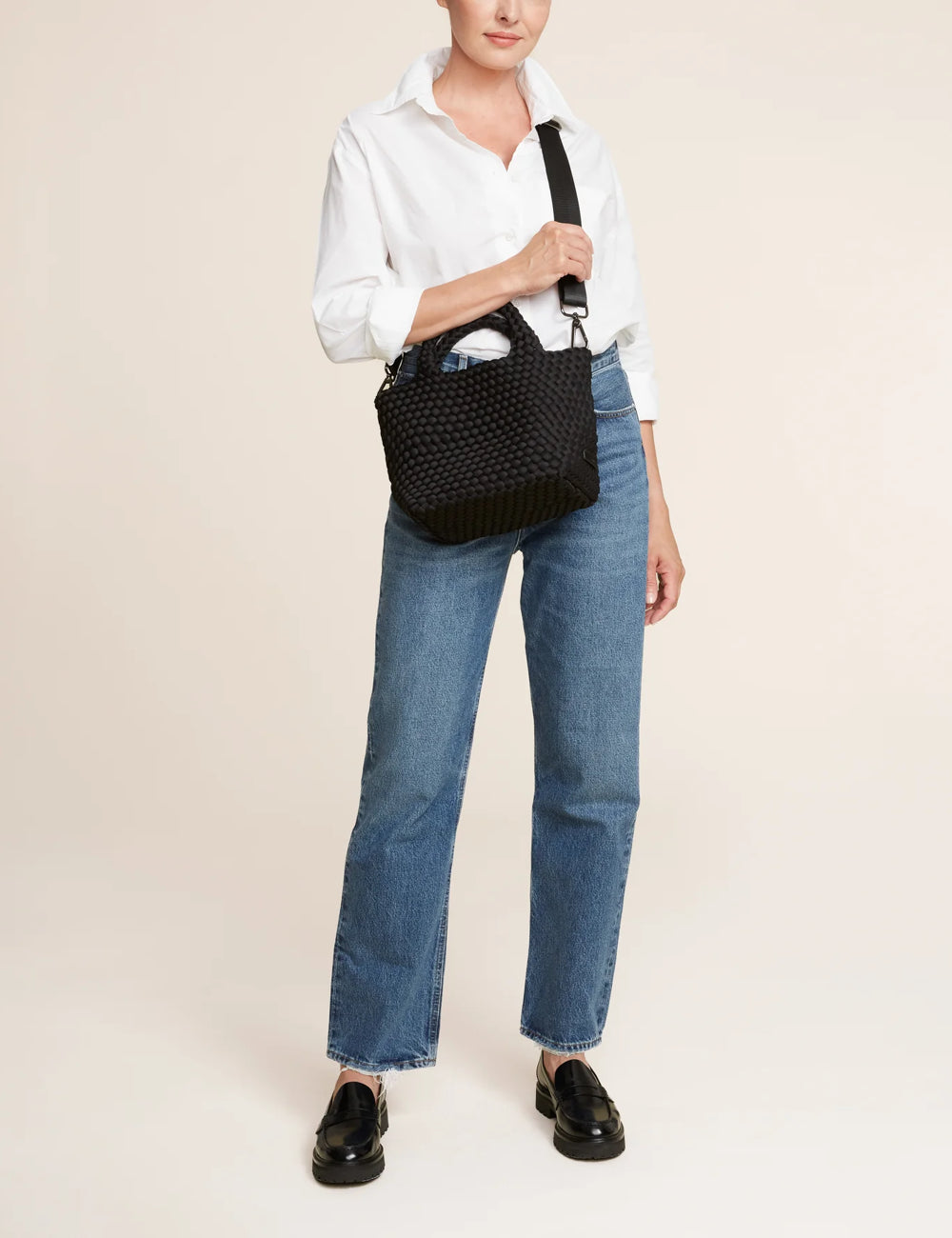 NAGHEDI ST BARTHS SMALL TOTE BLACK