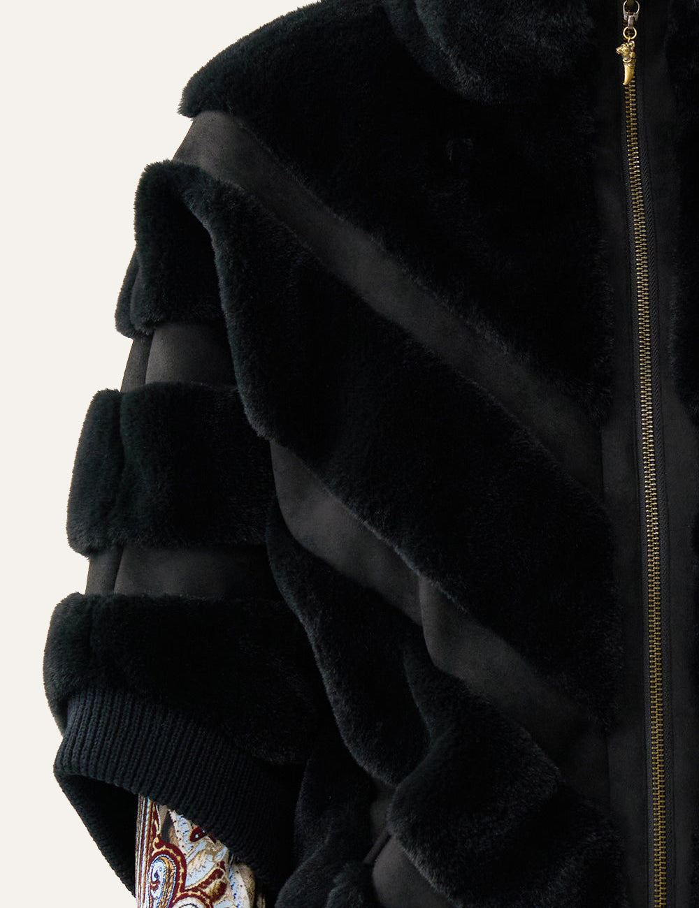 CAMILLA CAMILLA FAUX FUR SHORT SLEEVE SLOUCH JACKET fashion product photo