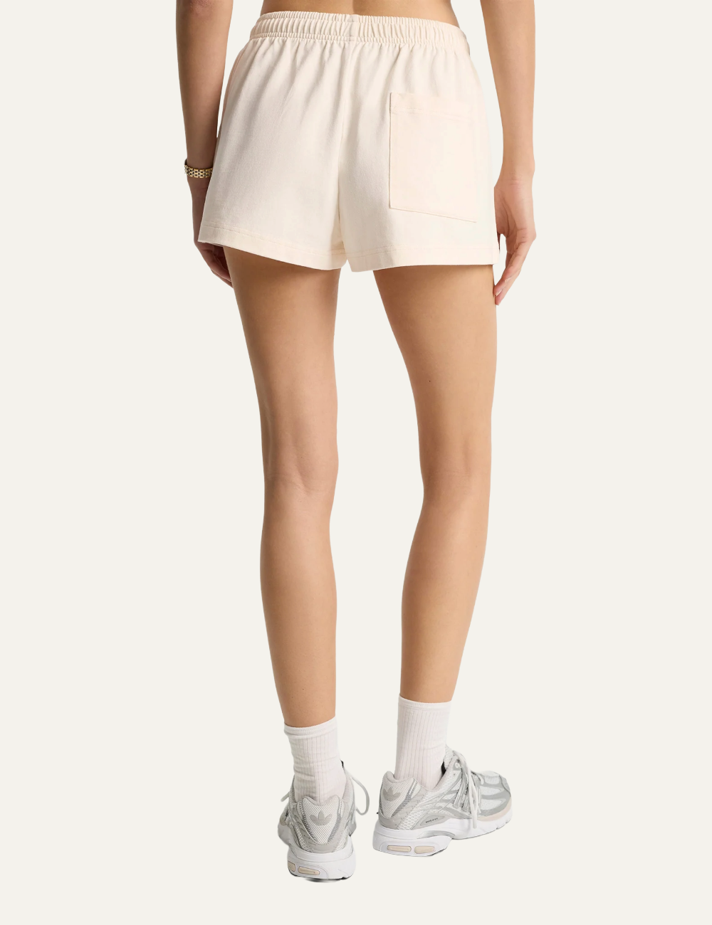 SPORTY & RICH EDEN CREST EMBR DISCO SHORT