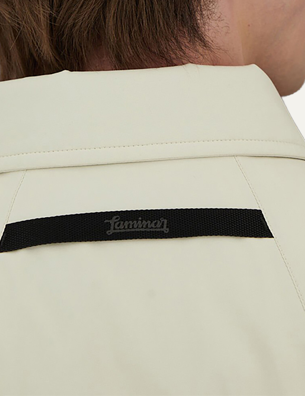 LAMINAR WOVEN JACKET PANNA SCURO