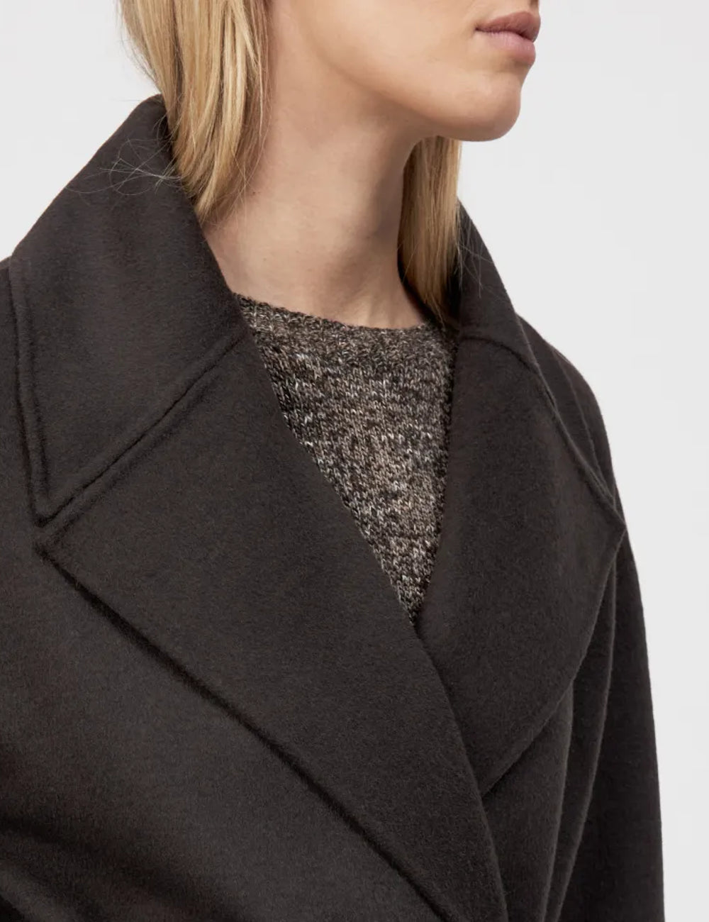 DRYKORN BUDBY WOOL COAT BROWN