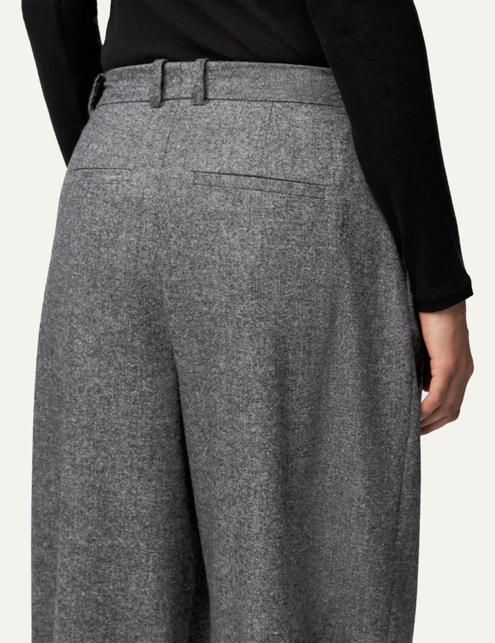 DRYKORN INK CASUAL PLEATED TROUSERS IN FLANNEL GREY