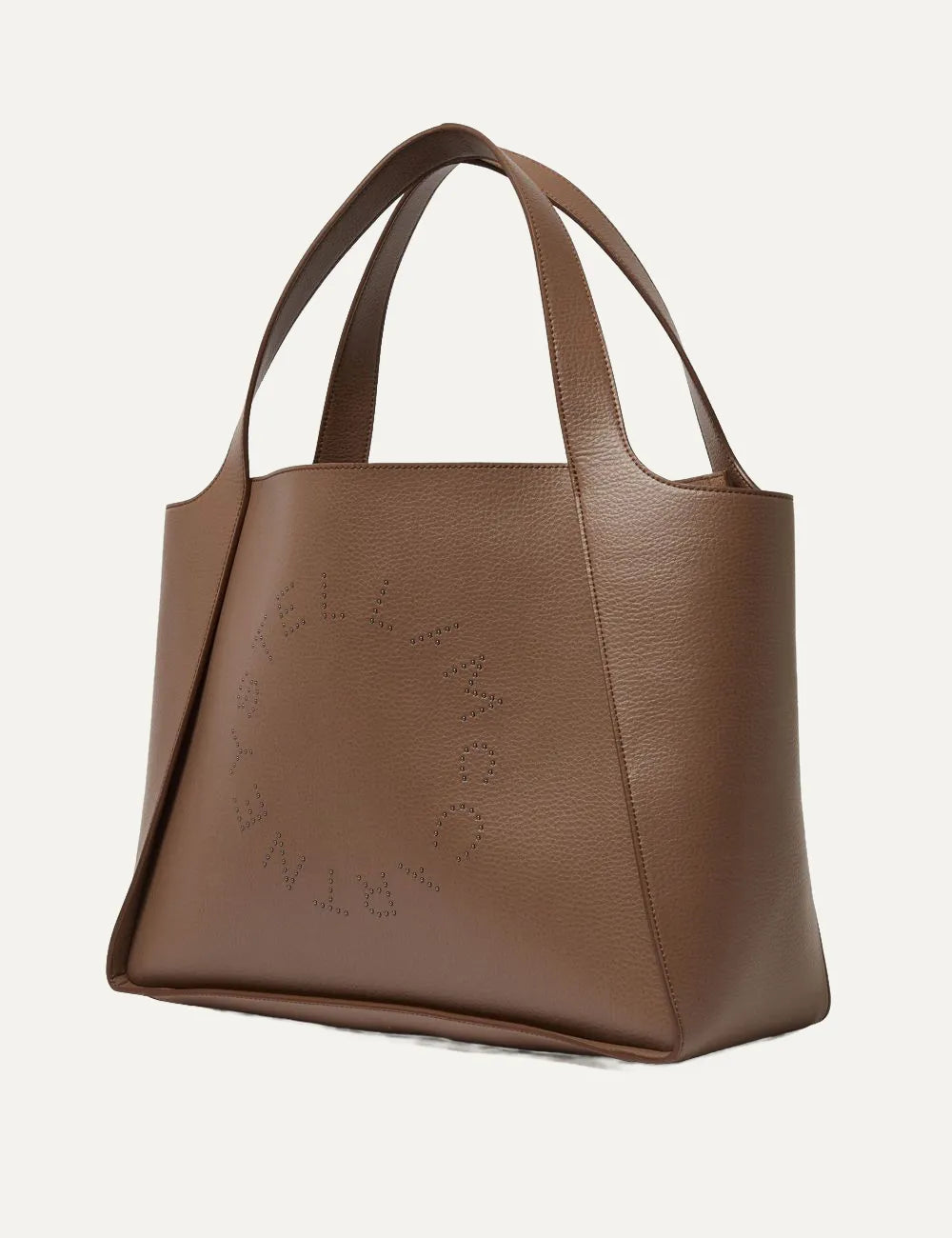 STELLA MCCARTNEY LOGO TOTE BAG EMBOSSED ASH