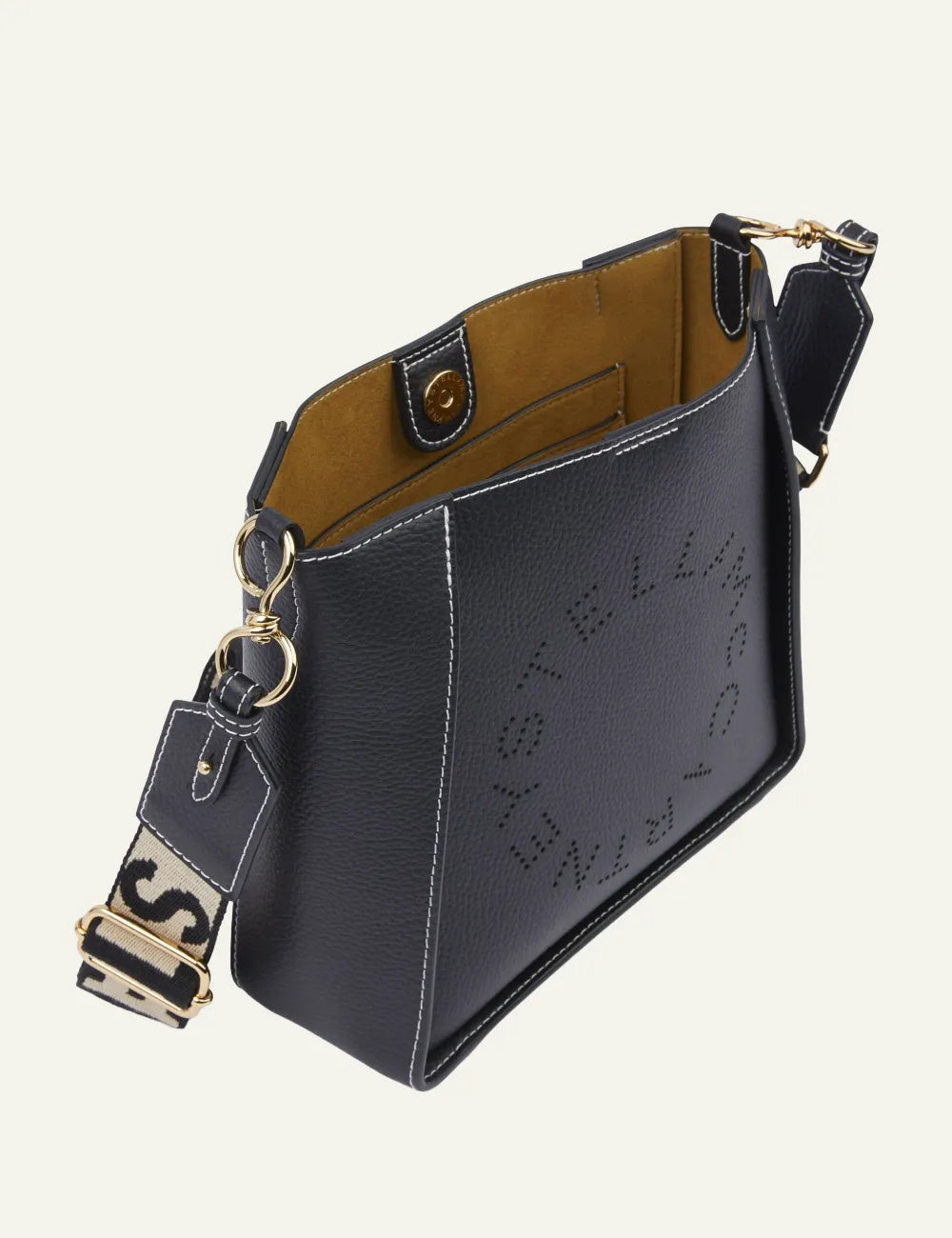 STELLA MCCARTNEY LOGO CROSSBODY BAG EMBOSSED