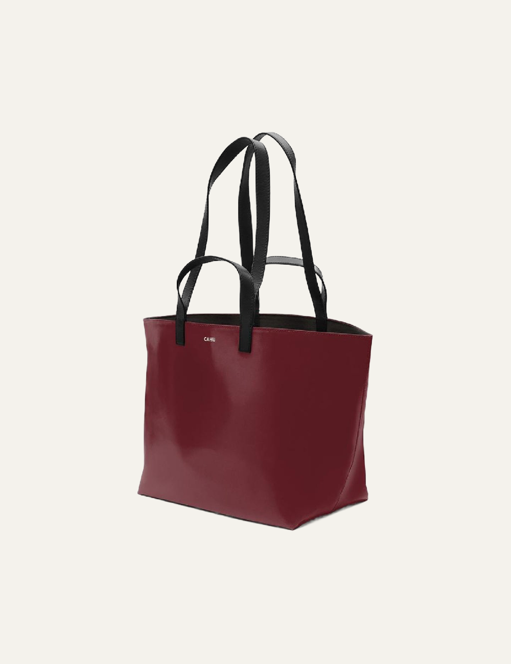 CAHU PRATIQUE ZIPPE SMALL BURGUNDY