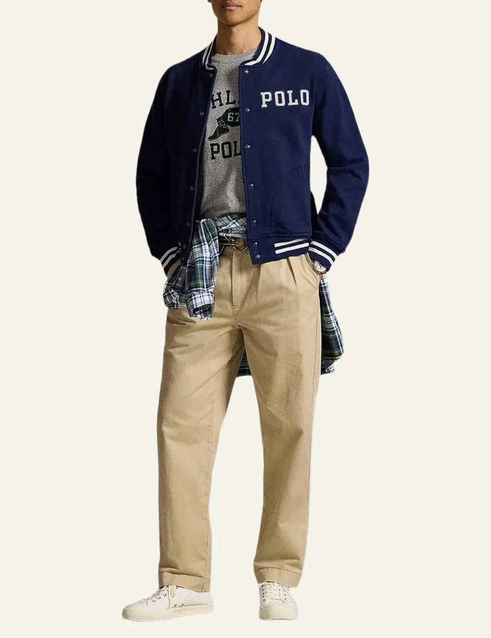 POLO RALPH LAUREN LONG SLEEVE-SWEATSHIRT NAVY
