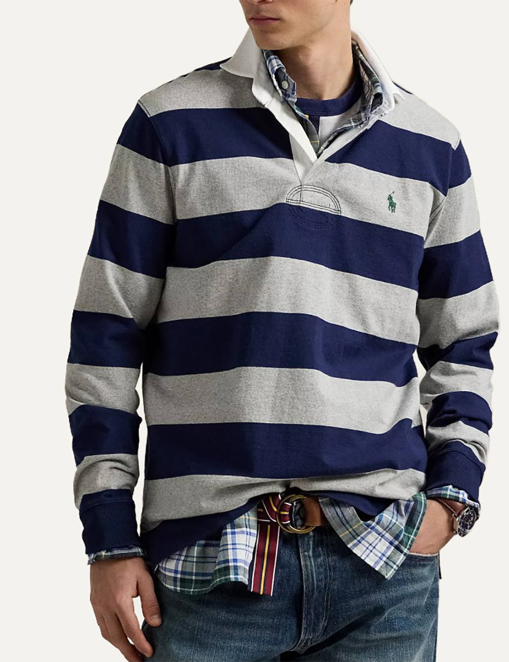 POLO RALPH LAUREN LS RUGBY M3-LONG SLEEVE-KNIT