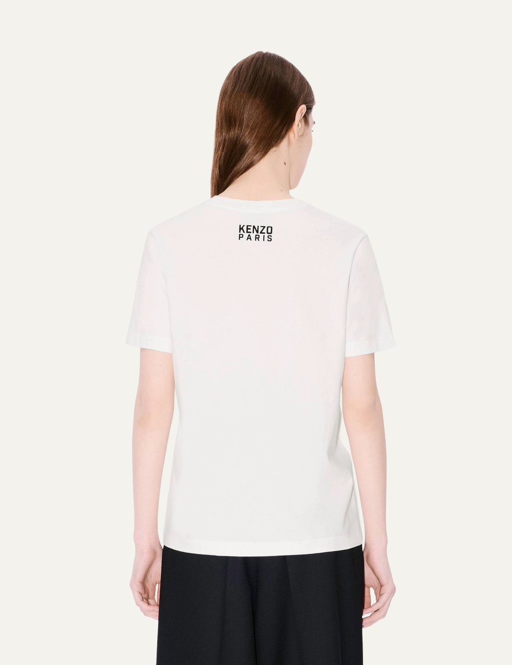 KENZO HAPPY TIGER LOOSE T-SHIRT OFF WHITE