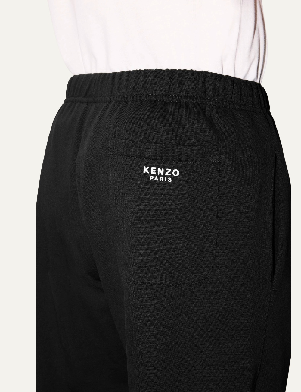 KENZO BOKE FLOWER EMBROIDERED JOGPANTS BLACK