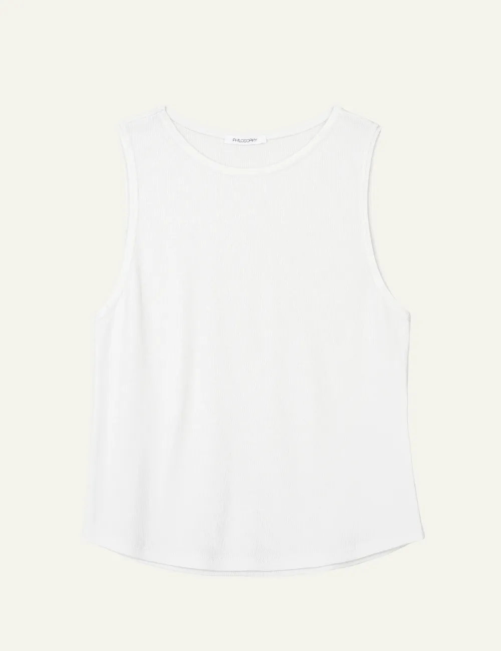 PHILOSOPHY CROPPED TOP OFF WHITE
