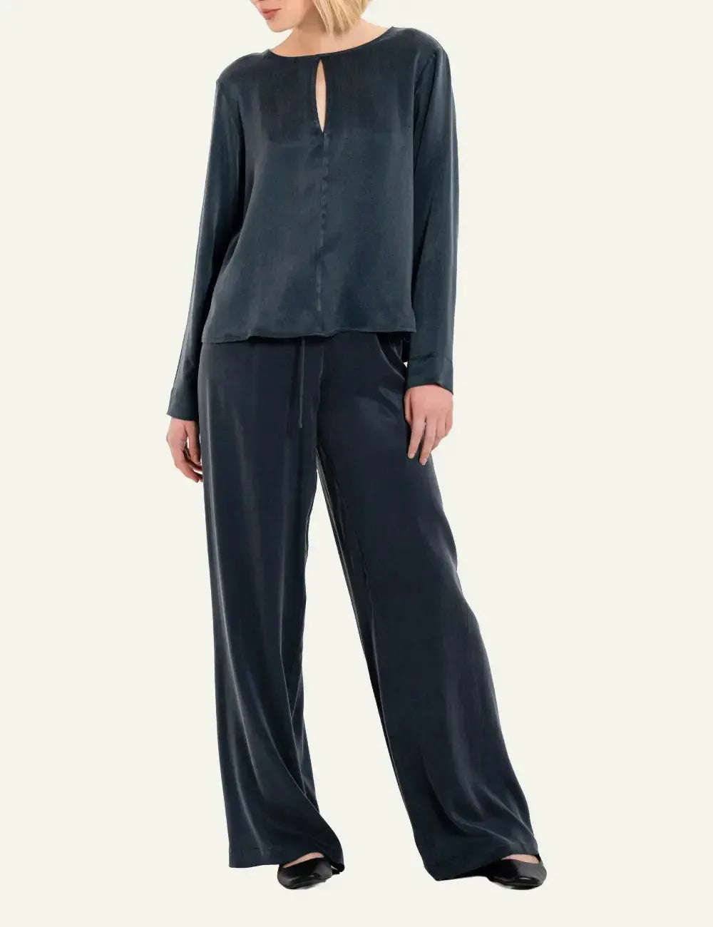 PHILOSOPHY CROPPED TOP DARK BLUE