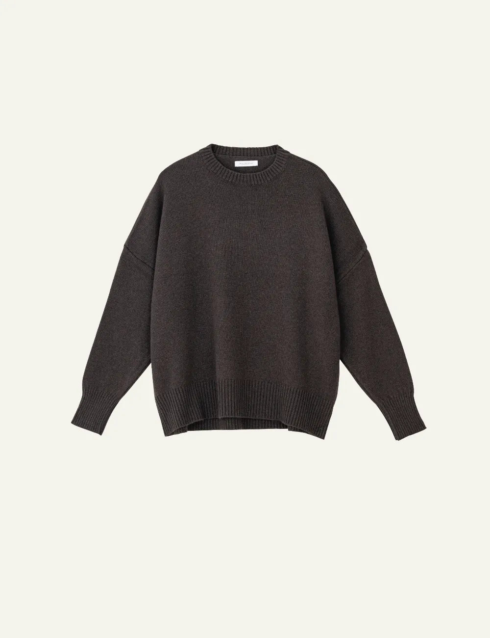 PHILOSOPHY ROUND NECK SWEATER BROWN
