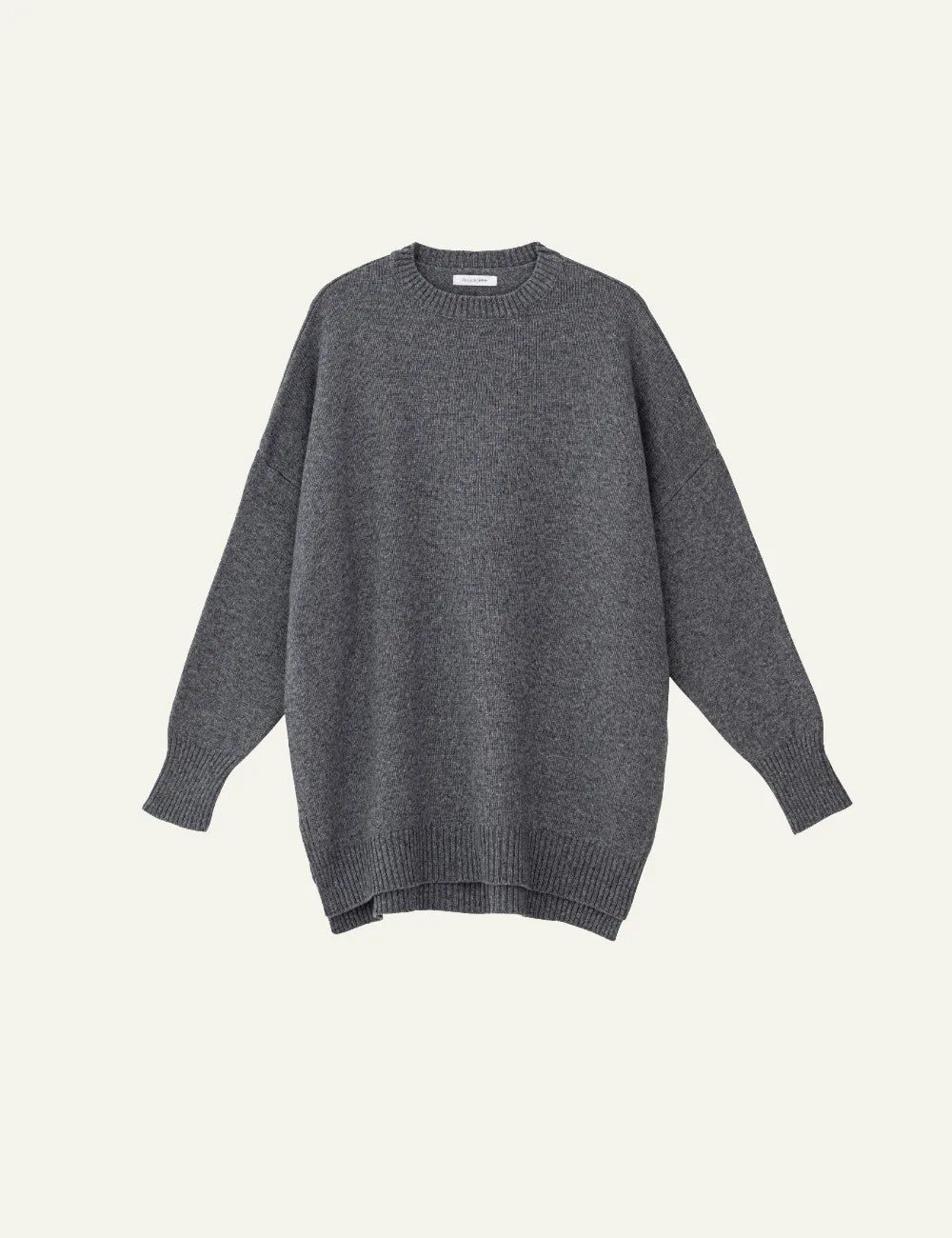 PHILOSOPHY ROUND NECK LONG SWEATER ANTHRACITE MELANGE