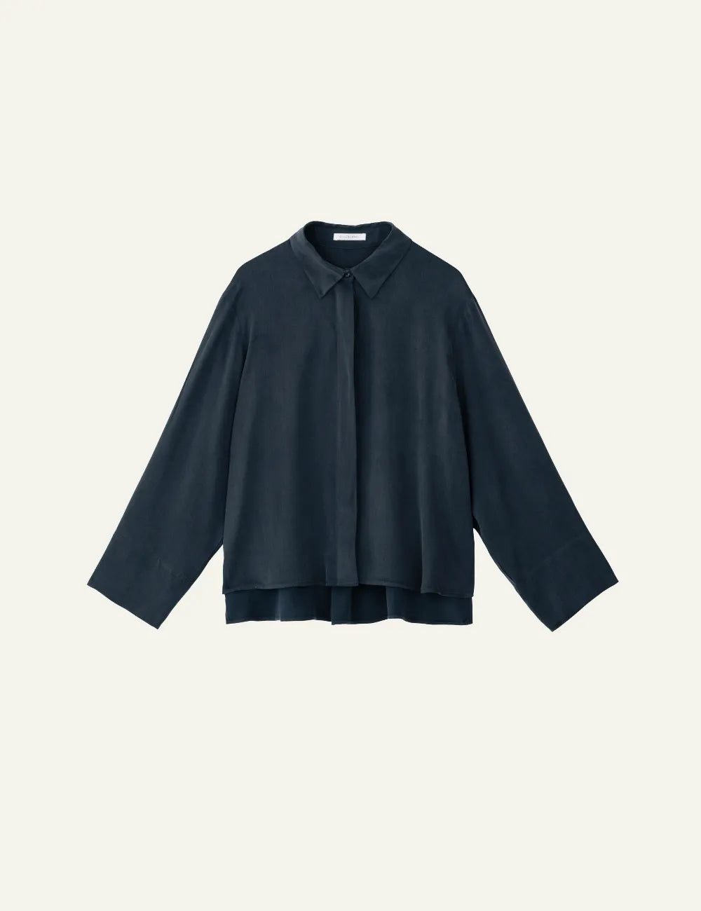 PHILOSOPHY CROPPED SHIRT DARK BLUE