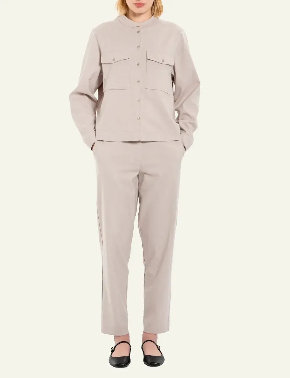 PHILOSOPHY CROPPED SHIRT CREAM