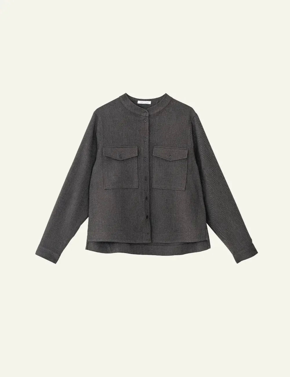 PHILOSOPHY CROPPED SHIRT BROWN