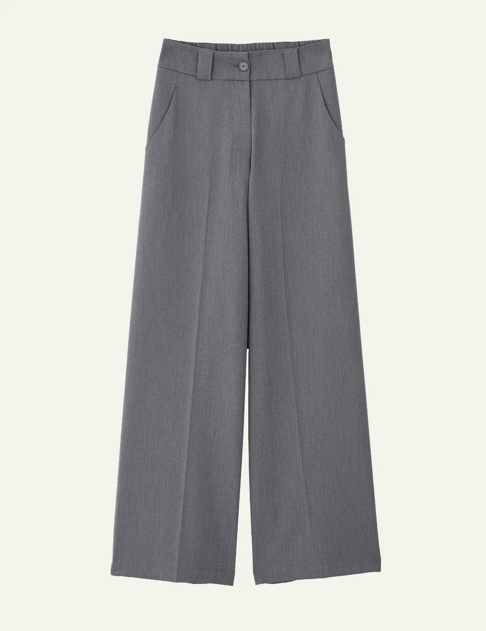 PHILOSOPHY WIDE LEG PANTS GREY MELANGE