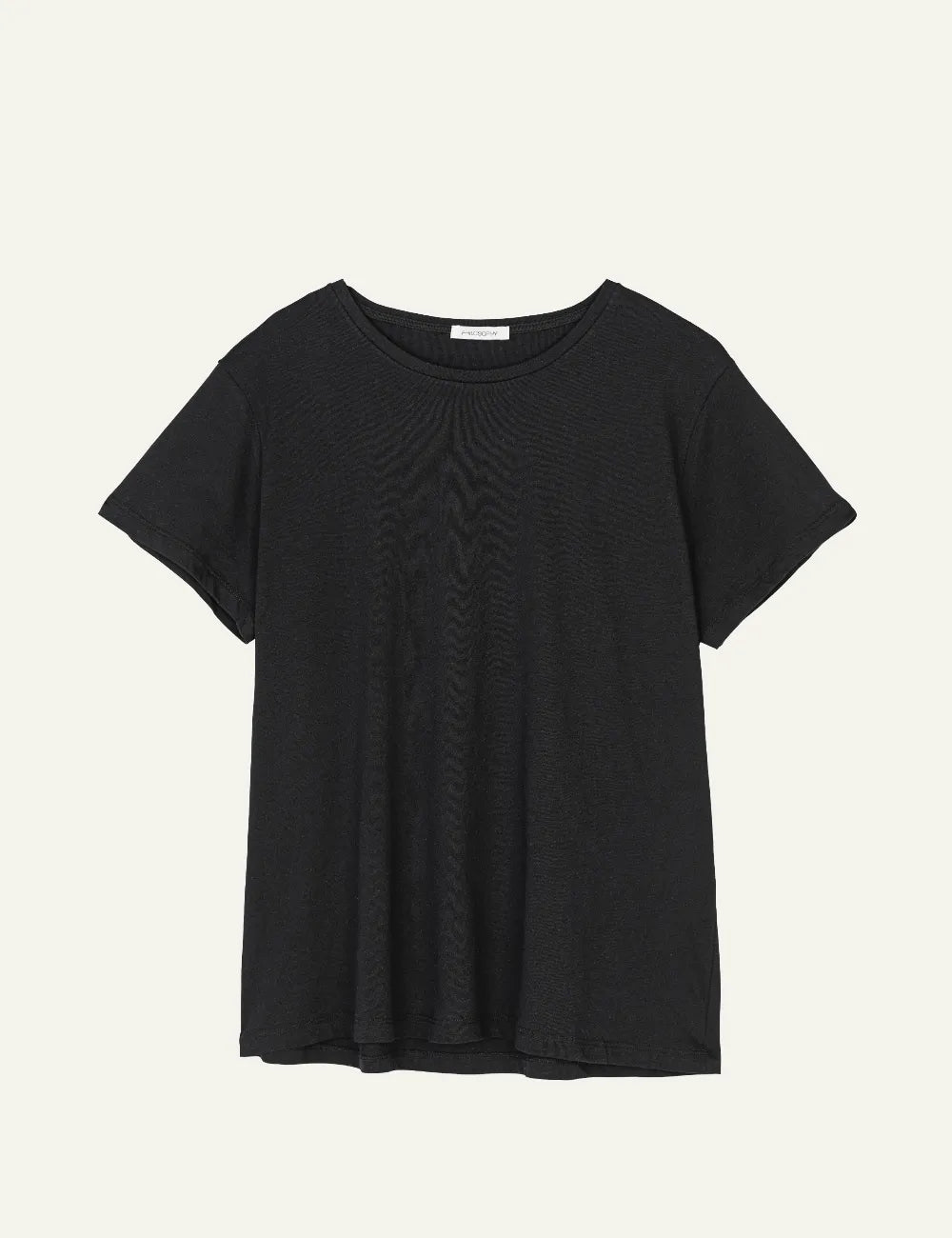 PHILOSOPHY ROUND NECK T-SHIRT BLACK