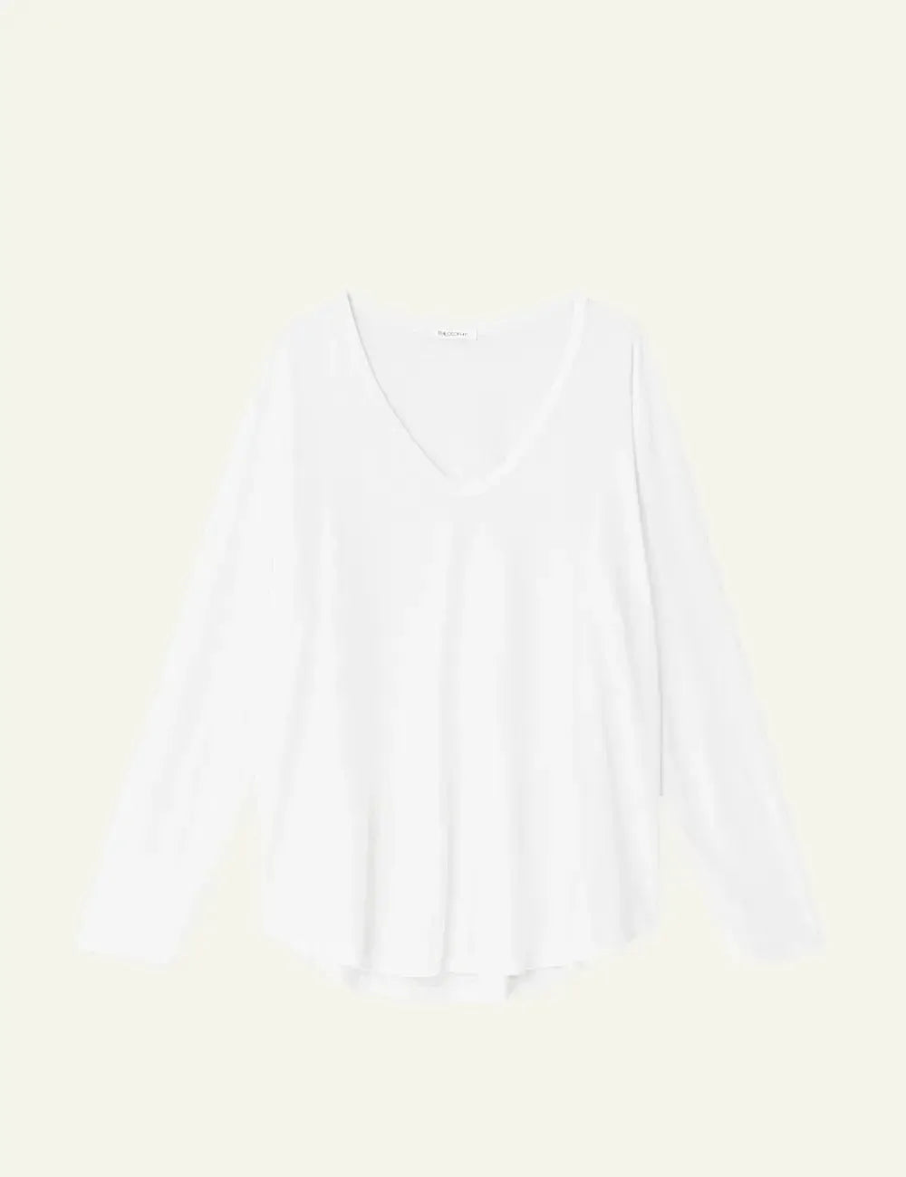 PHILOSOPHY OVERSIZED V NECK TOP WHITE