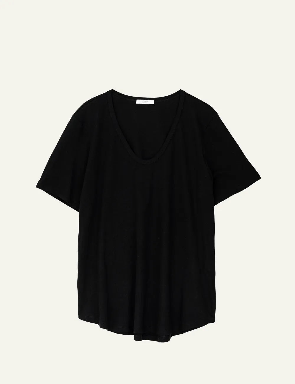 PHILOSOPHY OVERSIZED V NECK T-SHIRT BLACK