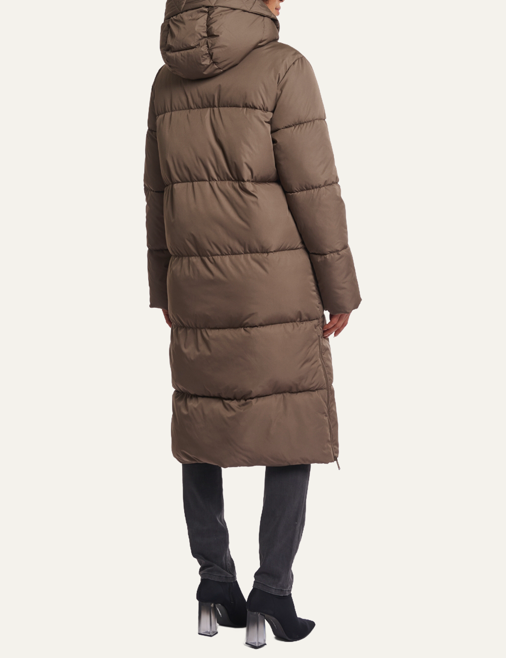 RINO PELLE TESSA COAT DARK TOFFEE