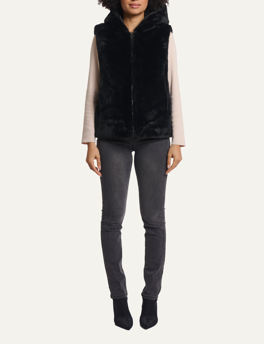 RINO PELLE HIDDO VEST BLACK