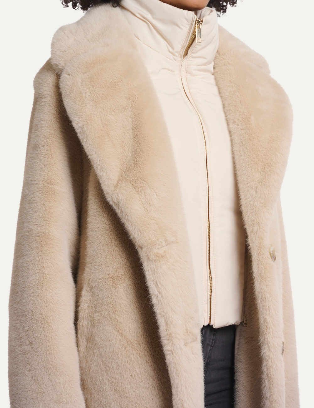 RINO PELLE GEESJE COAT LIGHT OAT