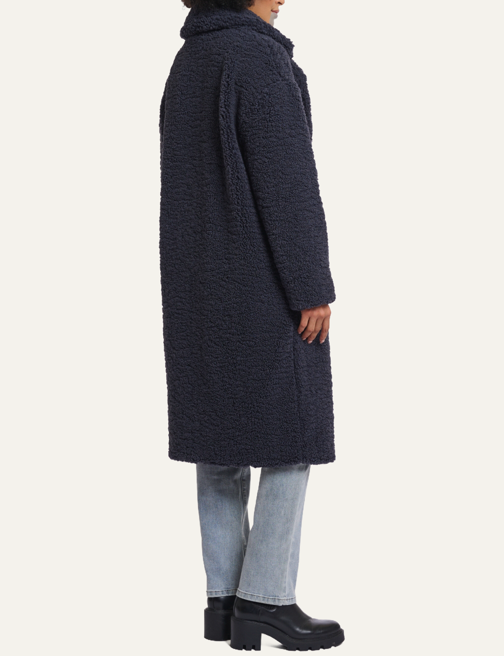 RINO PELLE ELICIA COAT NIGHT GREY