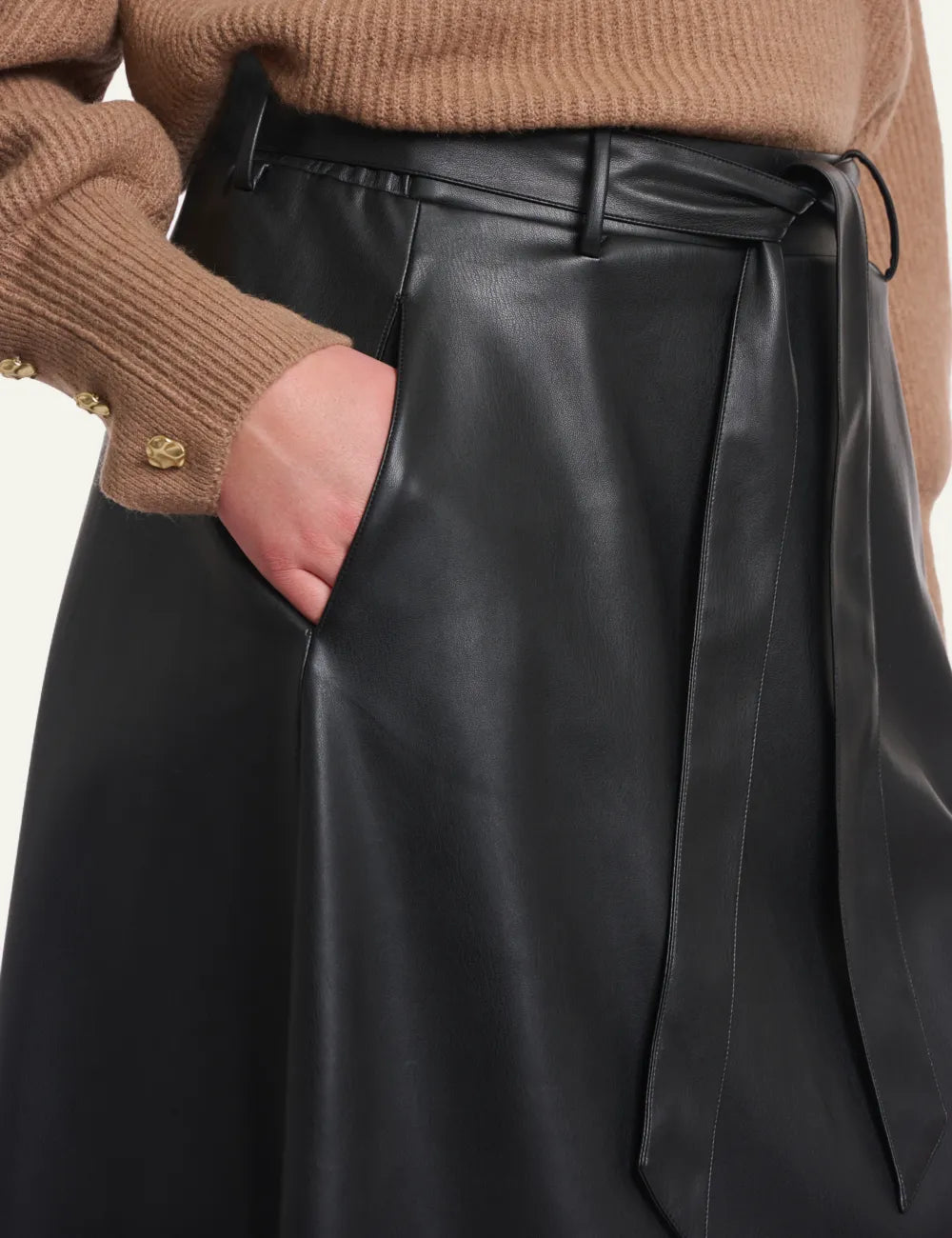 RINO PELLE CHELSEA SKIRT BLACK