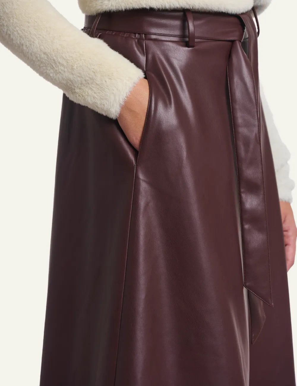 RINO PELLE CHELSEA SKIRT CHOCOLATE BEAN