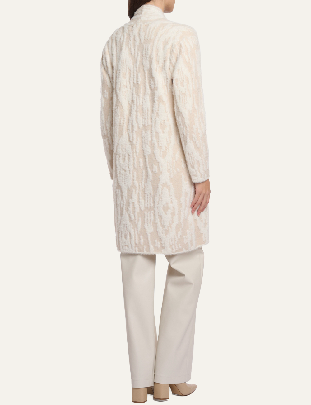 RINO PELLE NEGIEN CARDIGAN BIRCH SNOW ZEBRA