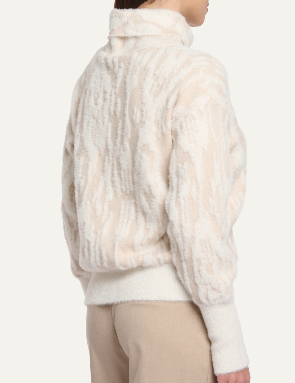 RINO PELLE NAURA SWEATER BIRCH SNOW ZEBRA