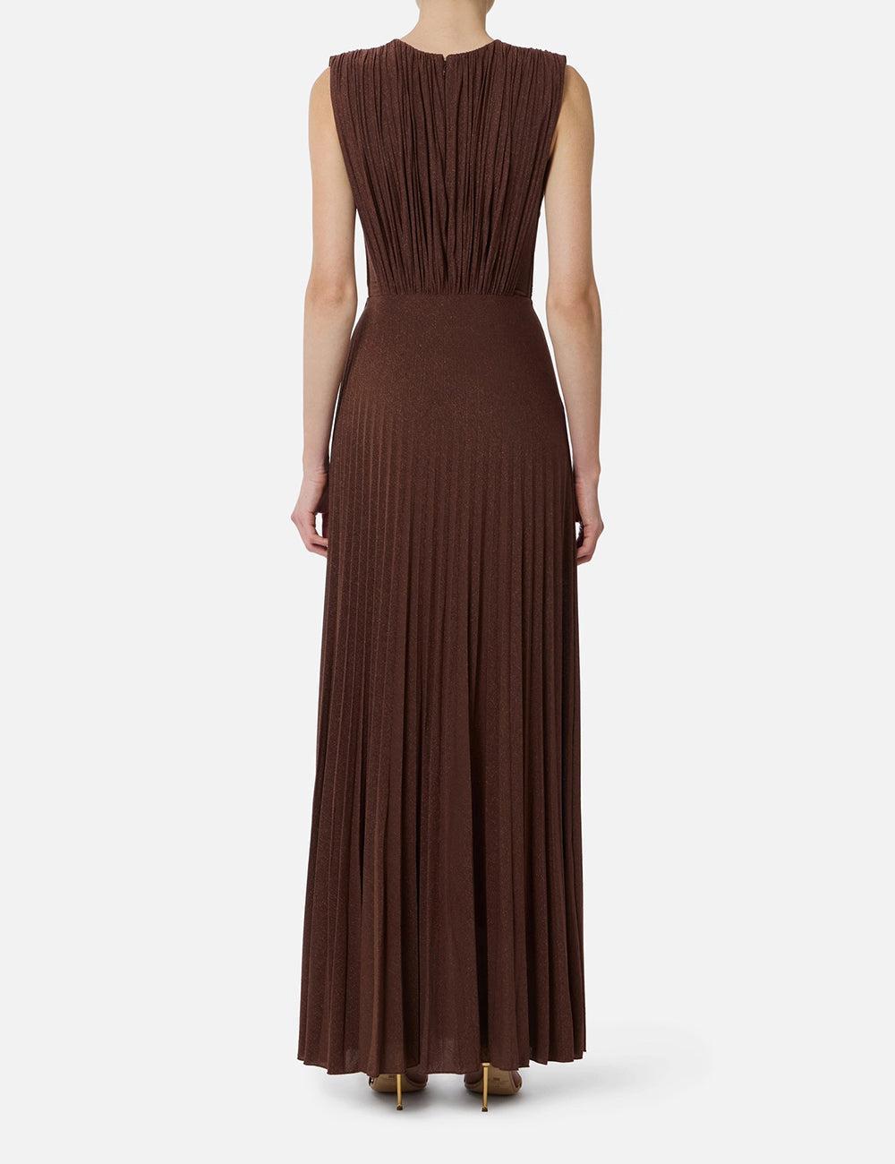 Elizabetta Franchi Red Carpet lurex jersey dress