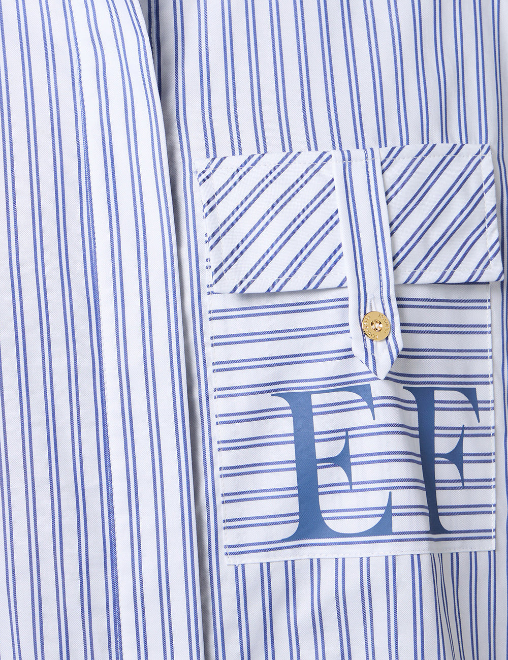 Elizabetta Franchi Cotton striped poplin shirt
