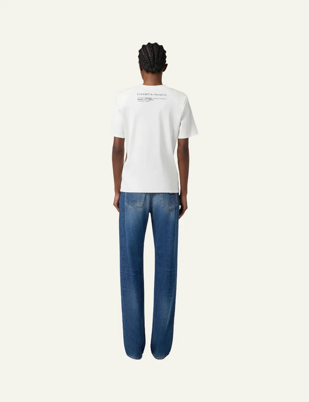 ELISABETTA FRANCHI ΠΑΝΤΑΛΟΝΙ Palace jeans with logo details