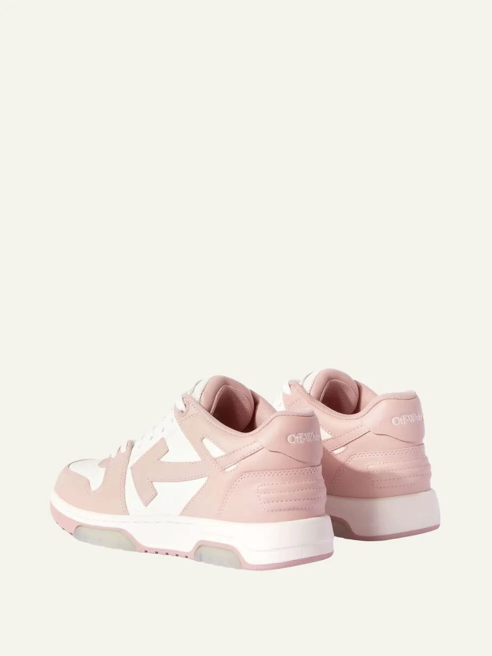 OFF WHITE OUT OF OFFICE CALF LEATHER WHITE/PINK