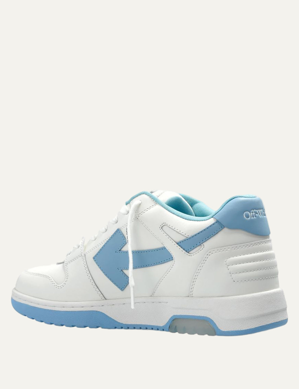 OFF WHITE OUT OF OFFICE CALF LEATHER LIGHT BLUE