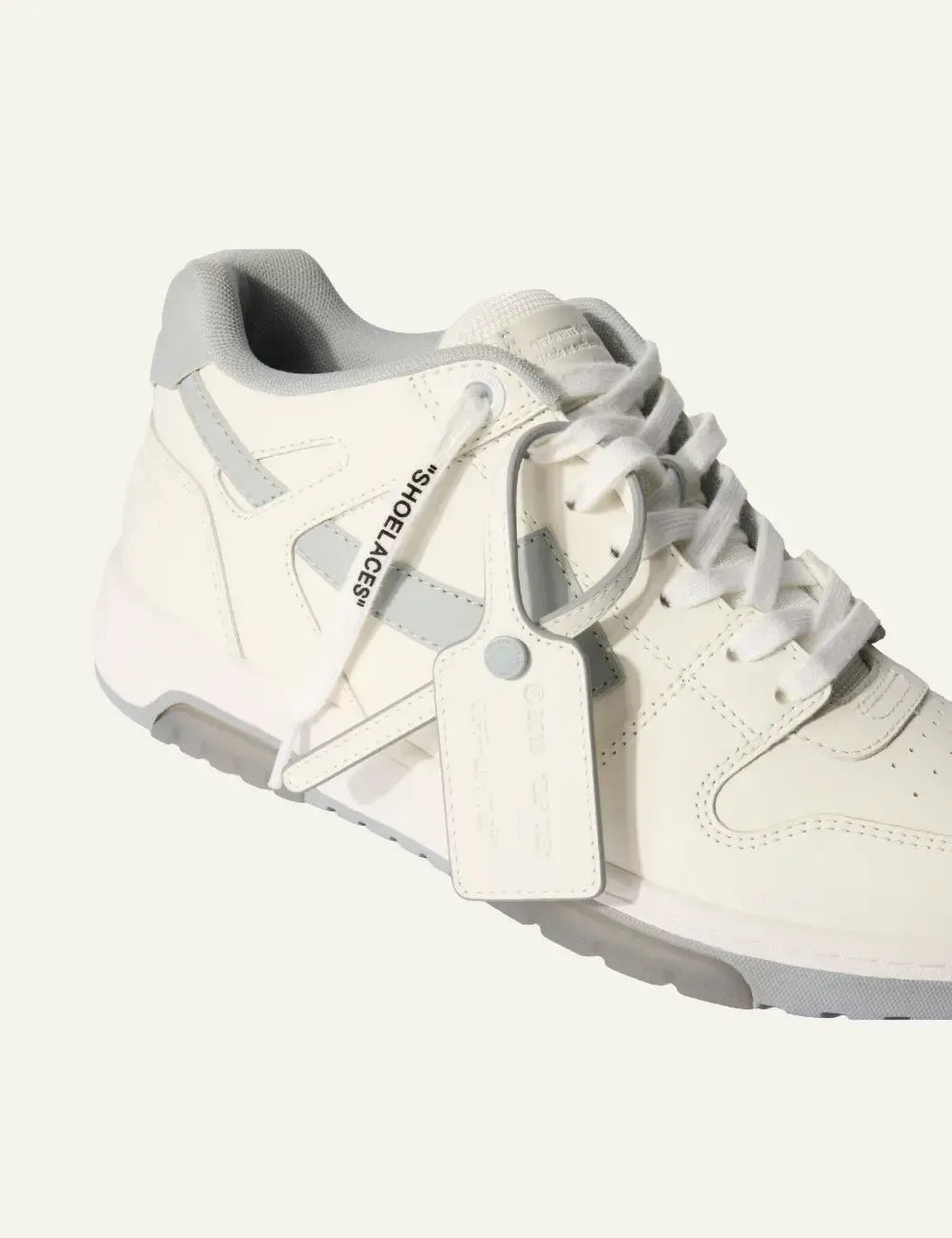 OFF WHITE OUT OF OFFICE CALF LEATHER WHITE/GREY