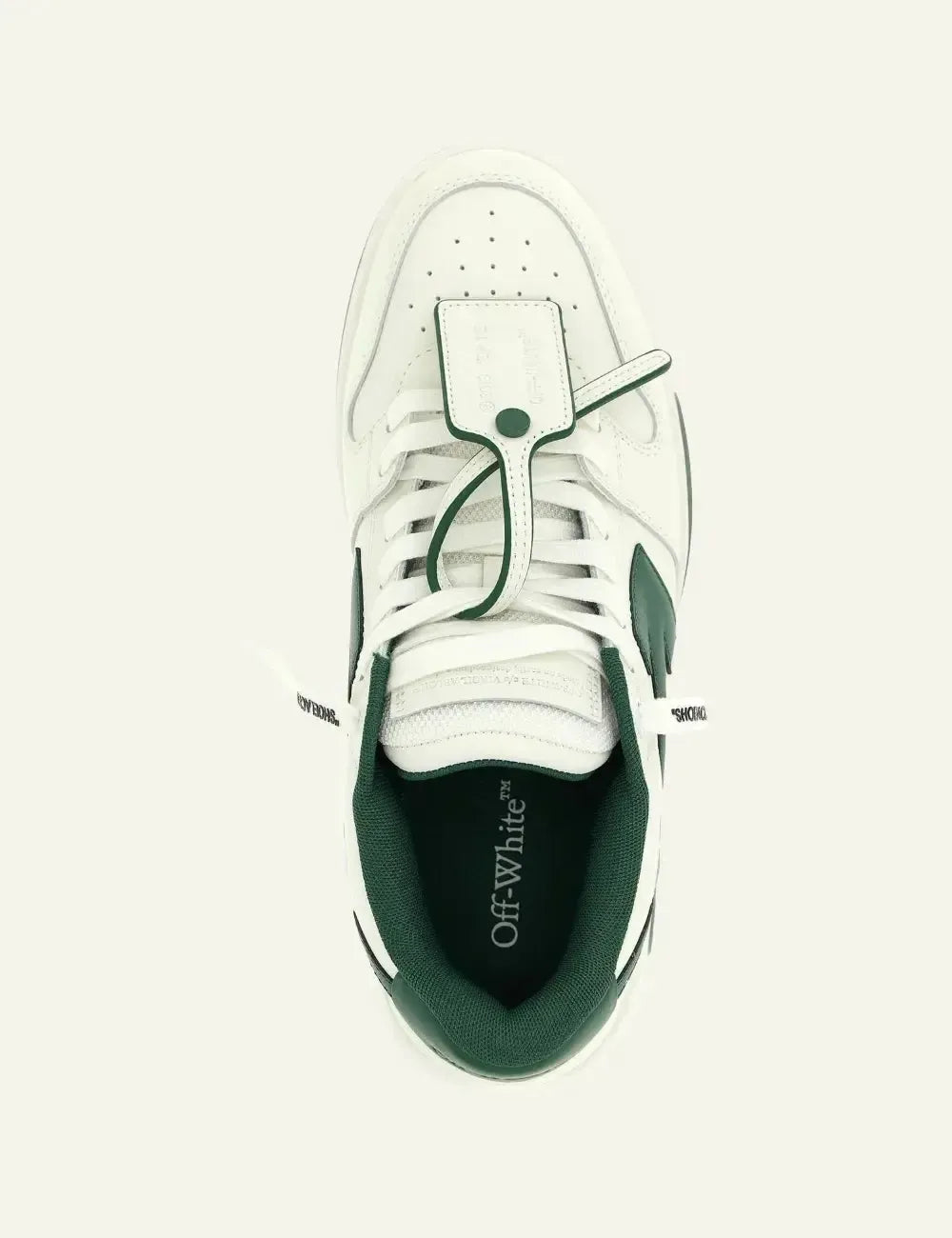 OFF WHITE OUT OF OFFICE CALF LEATHER GREEN